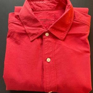 PD&C mens Dress shirt Red size Medium NWOT